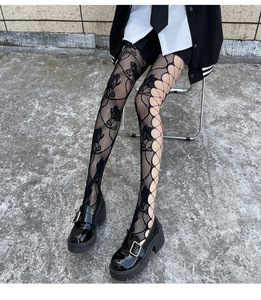 <span class=keywords><strong>Bas</strong></span> en soie pour femme, sexy et moulant, <span class=keywords><strong>bas</strong></span> de filet de pêche d'été creux <span class=keywords><strong>noir</strong></span> avec une base et une combinaison fine - Product Image 3