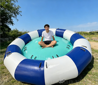 Summer Outdoor Sport Gonflable Water Rotating Boat Towables Tube Lake Sea Flying Disco Boat for Water Entertainment