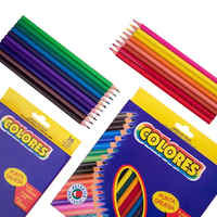Coffret de crayons de couleur en bois hexagonaux pour étudiants artistes 2025 – 12/18/24/36 couleurs – Fournitures scolaires pour enfants