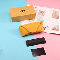 Étuis Rigides de Mode pour Lunettes de Soleil, Étui à Lunettes Surdimensionné, Boîte à Lunettes de Soleil Tendance, Lot d'Étuis Orange pour Lunettes de Soleil