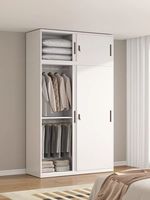 Armoire de rangement pour enfants à double porte, armoire pour bébé, armoire de chambre à coucher