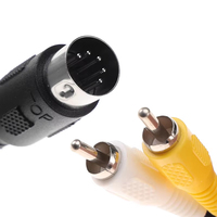 Câble audio-vidéo AV 5 broches de 1,8 m, cordon de connexion AV pour console de jeu Sega Genesis 1 Mega Drive Master System