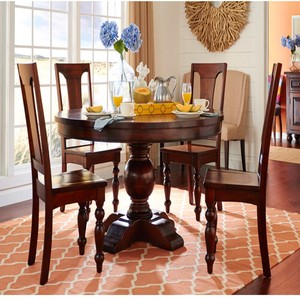 Richlands Mesa de comedor redonda de madera maciza Muebles de colección de fabricante personalizados de madera - Product Image 1