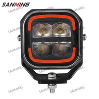 Phare de conduite SM-5080pl-sdc Edgeless de 5 pouces avec feu de position tricolore