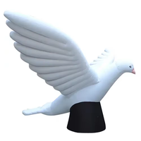 Pigeon blanc gonflable BeiLe en tissu Oxford pour équipement publicitaire