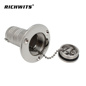 ฝาปิดถังน้ำมันเชื้อเพลิงแบบพลิกขึ้นได้ RICHWITS ทำจากสแตนเลส สำหรับเรือยอชท์และรถบ้าน พร้อมโซ่ขนาด 38 มม. - Product Image 3