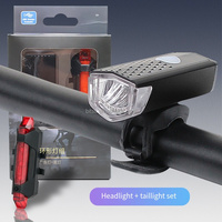 IPX4 étanche Installation rapide réglable Mini plastique ABS nuit sûre lampe de poche Cycle lumières vélo lumière Rechargeable