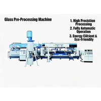 Machine de fraisage et de perçage du verre YINHE avec système de positionnement automatique, unité de découpe, de rupture, de meulage et de perçage