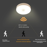 Veilleuse Intelligente à Détection Corporelle Sans Fil, Rechargeable par USB, en Acrylique, Design Moderne et Créatif pour Chevet et Armoire de Chambre