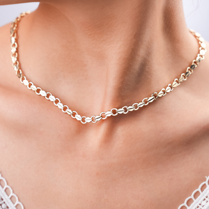 18K Hotsale redondo diseño elegante moda bonita cobre lujo joyería cuentas mujeres Collar para damas regalo - Product Image 1