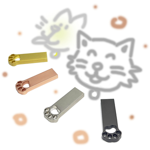 <span class=keywords><strong>Chiavetta</strong></span> <span class=keywords><strong>USB</strong></span> 2.0/3.0 in Metallo a Forma di Zampa di Gatto, 32GB-128GB, Nuovo Logo Personalizzato, Garanzia di 3 Anni, Chip Flash di Classe A - Product Image 4