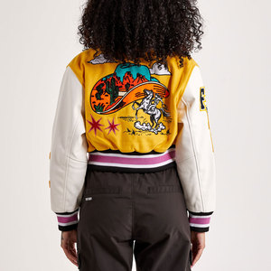 Best Winter Collection <b>Women</b> Varsity <b>Jacket</b> Breathable Canvas Comfortable Casual Wear Quick Dry <b>Lightweight</b> - Product Image 2