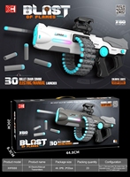 Blaster à fléchettes en mousse électrique amélioré avec lumières LED, jouet à balles souples en plastique pour enfants et adultes