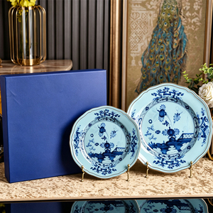 Blue Floral Porcelain Coffee <b>Tea</b> <b>Set</b> Oriental Design Eco-Friendly Durable Afternoon <b>Tea</b> Service Microwave & Dishwasher Safe - Product Image 2