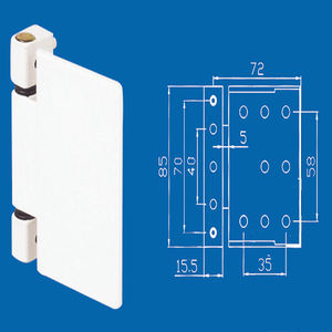 CDWB1 <span class=keywords><strong>Cerniera</strong></span> Europea 2D in Lega di Zinco per Finestre in <span class=keywords><strong>PVC</strong></span> con Installazione a Vite Certificata CE - Product Image 1