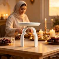 Ornement de bureau islamique en résine artisanale, directement de l'usine, représentant la Mosquée Kaaba du Ramadan, dôme de mosquée, artisanat de table