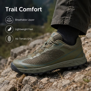 Zapatos de trekking transpirables de TPU para exteriores, impermeables, con suela de goma antideslizante, para trail running, montañismo y senderismo en la naturaleza. - Product Image 1