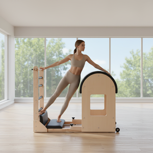 Attrezzatura Commerciale per Pilates: Attrezzi Professionali in <span class=keywords><strong>Legno</strong></span> per Allenamento Core, Stretching della Colonna Vertebrale e Body Workout (Ladder Barrels) - Product Image 6