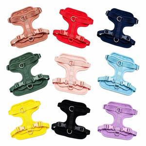 Soft Breathable Neoprene Dog <b>Harness</b> Set Personalized <b>Pet</b> Collar Elastic Leash Lightweight Portable Travel Outdoor Gear Kit - Product Image 4