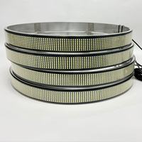 Feux LED pour jantes de camion, 17 pouces, 7 rangées, 4 pièces, 5376SMD, 240W, blanc, extérieur, IP68, étanche, contrôle par application