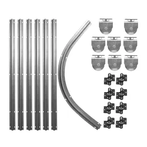 Heavy Duty Driveway Folding Gate Accessories Aluminum T-track Intersection Sliding Gate Wheels Hardware Kit