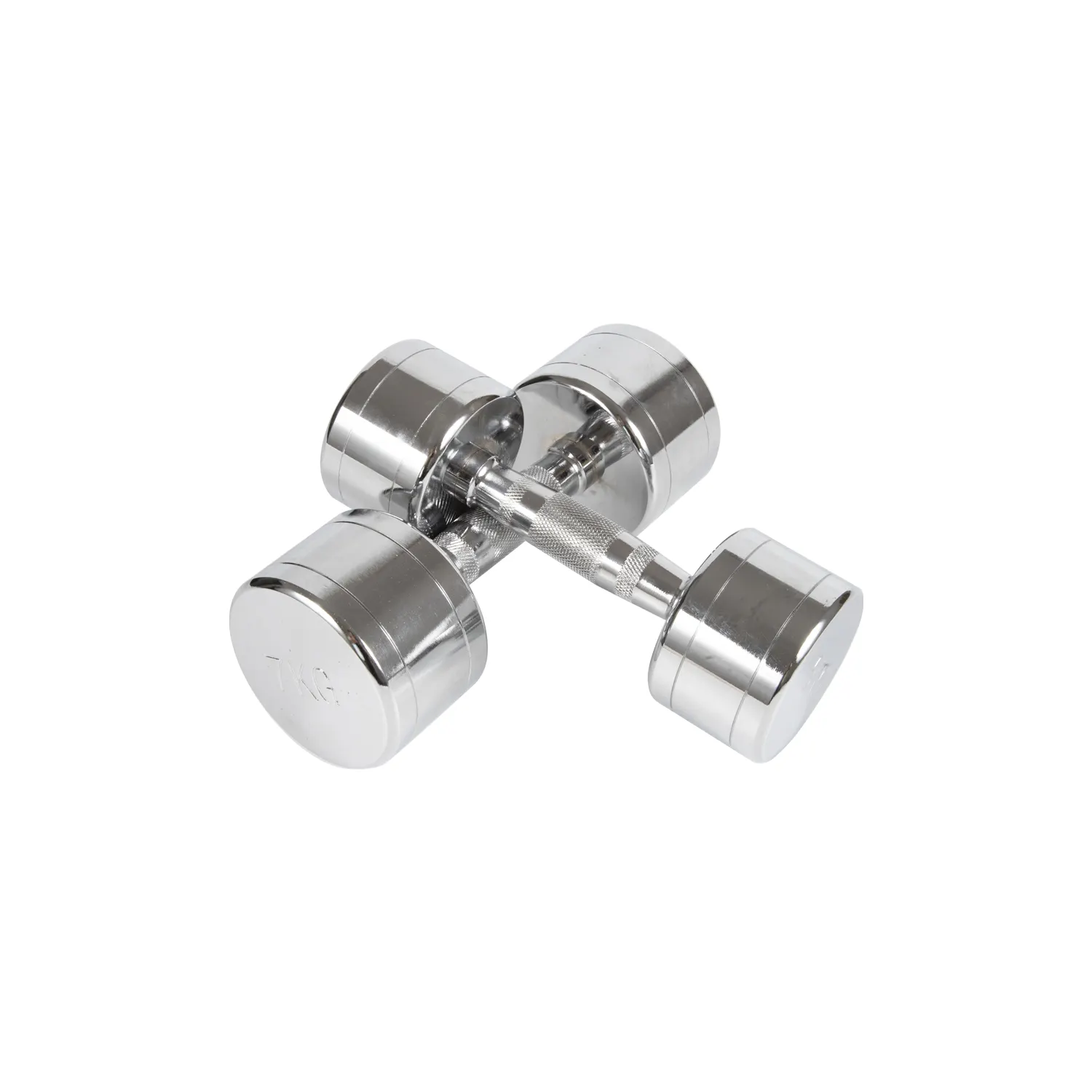 Round Steel Dumbbell Fitness Weight Lifting Electroplating Chrome Stainless Steel Small Dumbbells