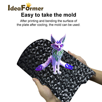 Revêtement Ideaformer PEO+PET 370*377mm Noir Hotbed SANS Base Magnétique 550g Utilisé pour Imprimante 3D Ender5 Plus