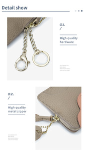 Monedero para niñas de fábrica <span class=keywords><strong>directa</strong></span>, diseño de elefante lindo, mini cartera de cuero genuino con cremallera, portátil, suave, de dibujos animados, al por mayor - Product Image 4