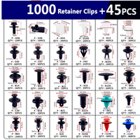 Kit de 1045 pièces d'accessoires mixtes pour réparation de pare-chocs de voiture : vis, rivets et clips de fixation