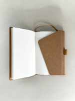 Carnet à couverture rigide personnalisé Daqian en kraft et liège, avec fermeture magnétique, reliure cousue, couverture en papier, article promotionnel, format A5, 70g