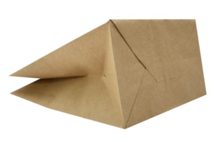 Bolsa de Papel para Llevar, Marca Carte Dozio, Hecha en Italia, Kraft Havana, Asa Plana, Tamaño 27+17X29 cm, Paquete de 50 Unidades - Product Image 4