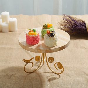 Soporte de pastel recién llegado con acabado de madera de alta calidad para decoración del hogar y usos ocasionales Con pedestal de madera - Product Image 5