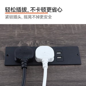 Desktop Recessed <b>Socket</b> Ukca <b>Power</b> Strip 2 Ac Outlets 1 <b>Usb</b> A 1 Type C Port For Office Furniture And Cabinets - Product Image 4