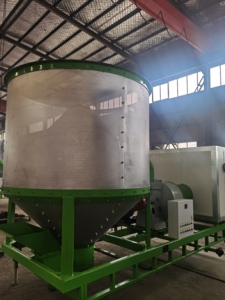 เครื่องอบเมล็ดพืชเคลื่อนที่ขนาด 3-5 ตัน พร้อมแผงควบคุมและล้อสำหรับอบแห้งเมล็ดพืช - Product Image 5