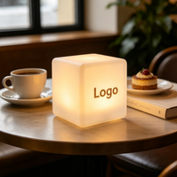 Lampe de table LED RGB portable rechargeable sans fil pour ambiance, signal lumineux d'appel serveur, lampe de table à bascule pour restaurant et bar