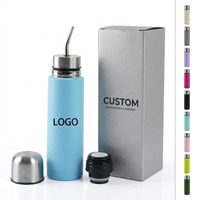 Nouvelle tasse à maté argentin en acier inoxydable 304 à double paroi isolée, 3-en-1, 16 et 24 oz, avec couvercle et paille, personnalisable avec logo, pour le voyage