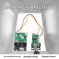 Capteur de distance longue portée LDJ Industrial 200m, UART haute précision, module de capteur de mesure laser RXTX