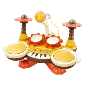 Wholesale Educational <b>Electronic</b> Drum <b>Keyboard</b> Musical Instruments Toy With Microphone for Kids - Product Image 6