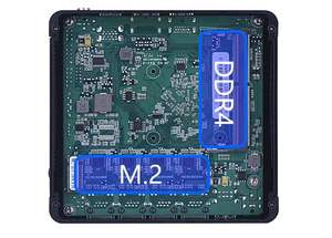 Mini <span class=keywords><strong>PC</strong></span> industrial sin ventilador, enrutador de Puerto <span class=keywords><strong>4</strong></span> LAN 5105 J4125, <span class=keywords><strong>PC</strong></span> inux C 4000 - Product Image 2