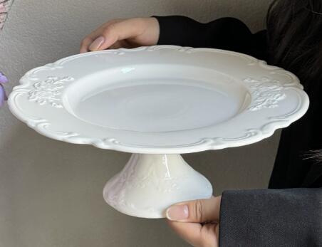 White 10inch High plate