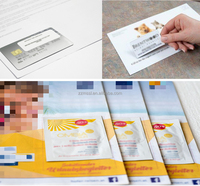 Fácil operación Tarjeta DE CRÉDITO Alimentación Pegar Máquina Tarjeta Pegar Papel Máquina plegable Tarjeta SIM Alimentación Código Máquina de impresión