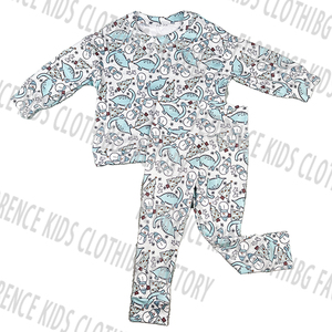 DH OEM özel baskı bambu Colorblock şerit tasarım yumuşak nefes uzun kollu Boys için dış giyim takım - Product Image 5