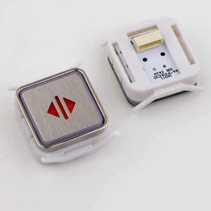 Bouton d'ascenseur Thyssen MT42, interrupteur à poussoir métallique, design moderne pour pièces d'ascenseur - Product Image 1