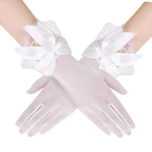 Mitaine en maille <span class=keywords><strong>Gatsby</strong></span>, soirée à thème, Cheongsam, dentelle à la main, nœud - Product Image 2