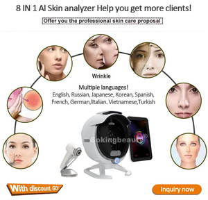 WIFI 지능형 자동 피부 분석기 스마트 감지기 안면 스캐너 기계 피부 현미경 - Product Image 4