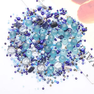 Zhubi 2-4mm şanslı safir mavi yuvarlak cam boncuk bilezikler için 2-4mm kristal tohum boncuk Mix DIY takı yapma bilezik el sanatları - Product Image 3