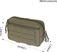 Pochette d'admin Molle tactique pour gilet tactique poitrine taille Pack pochette à outils utilitaire sac EDC tactique