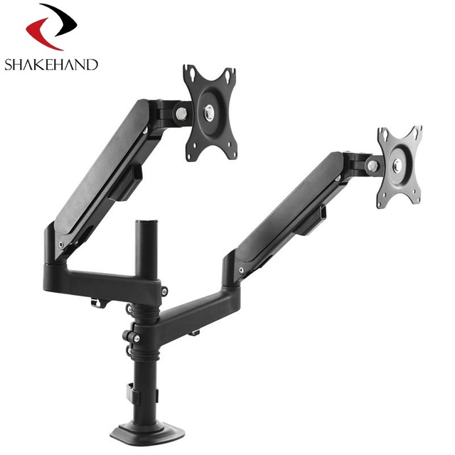32inch Doul Monitor LCD Monitor Arm Spring Monitor Mount Aluminum 0-9 Kg