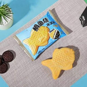 Helado con sabor a fresa y melocotón blanco a la <span class=keywords><strong>parrilla</strong></span> con galletas crujientes Embalaje en bolsa - Product Image 5