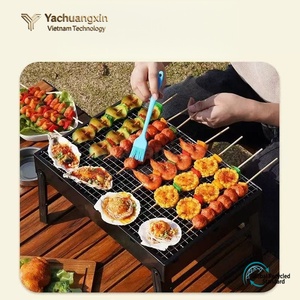 Barbecue portable d'extérieur, barbecue pliable, petit barbecue à charbon de bois portatif pour la maison - Product Image 3